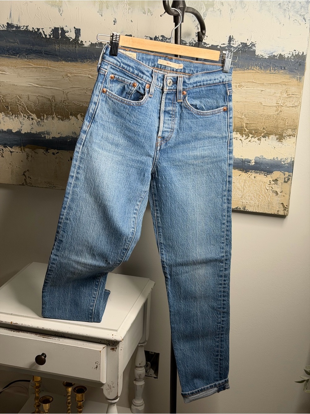 Levi's Men’s Light Blue Straight Jeans